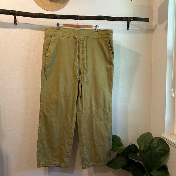 Universal Thread Sage Green High Rise Drawstring Waist Wide Leg Pants Size 16 - Picture 1 of 12